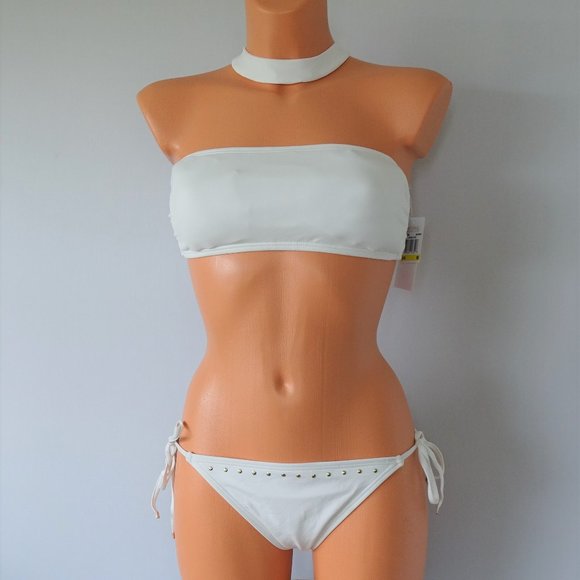 MICHAEL Michael Kors Other - Michael Kors NWT 2Pc White Choker Bikini Set
